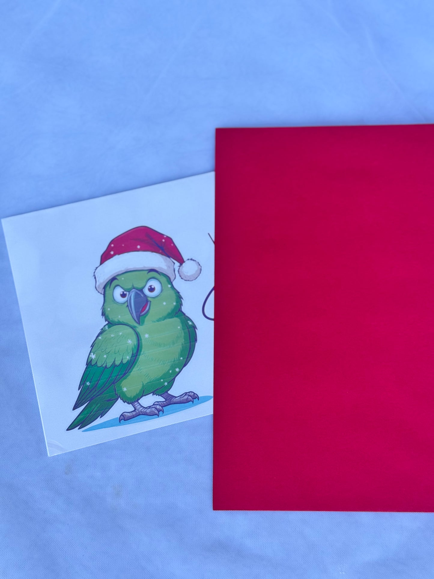 Funny Parrot Christmas Cards.