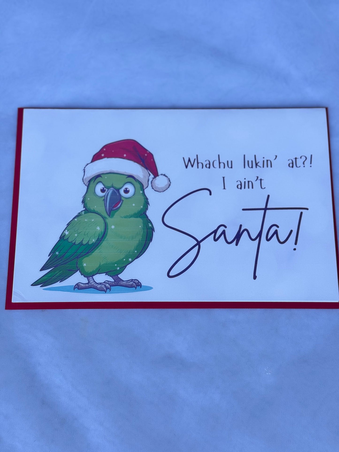Funny Parrot Christmas Cards.