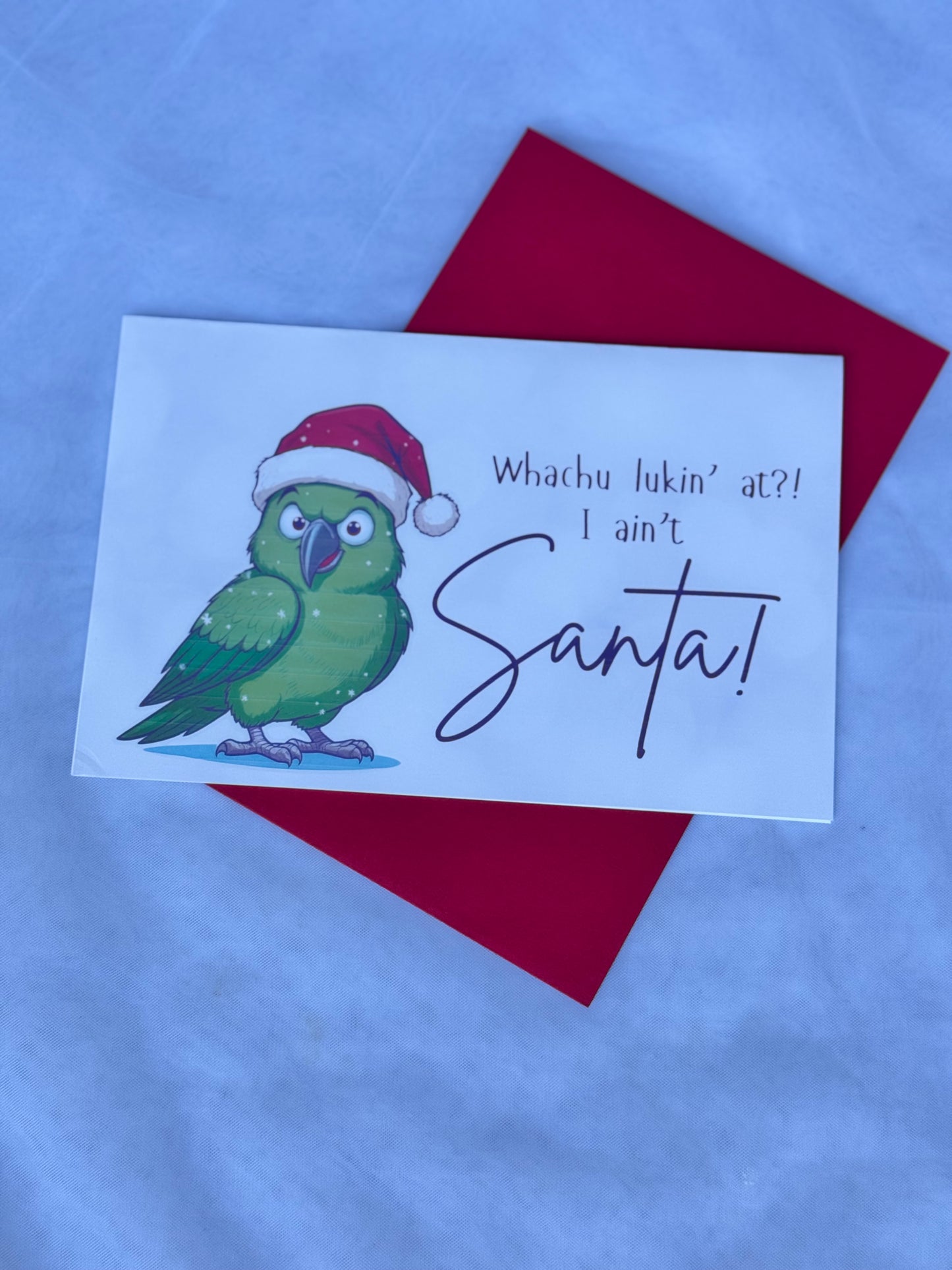 Funny Parrot Christmas Cards.